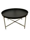 Black & Brass Metal Coffee Table