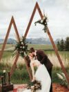 Triple Triangle Wooden Backdrop