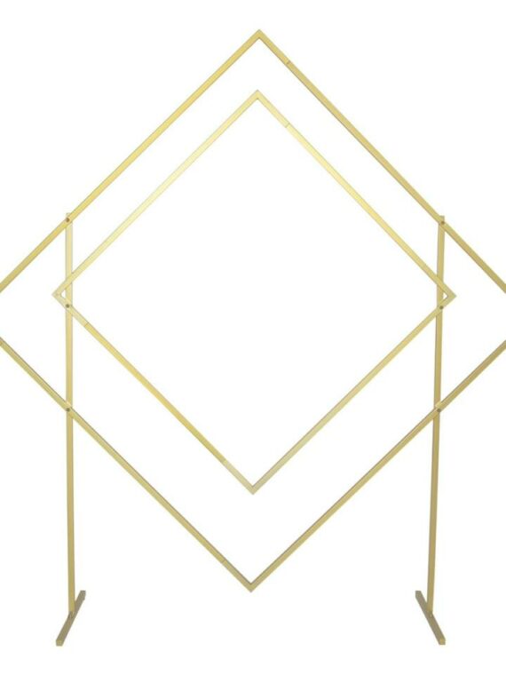 Double Diamond Gold Metal Backdrop