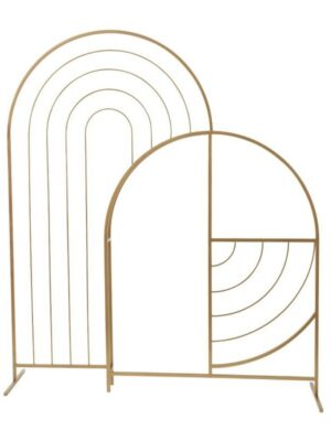 Puzzle Archway - Gold Metal Art Deco