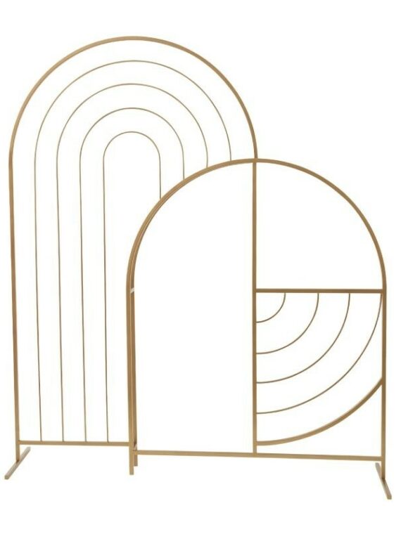 Puzzle Archway - Gold Metal Art Deco
