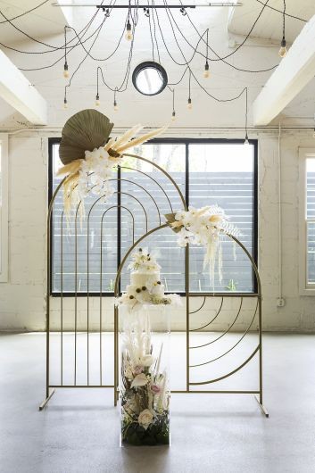 Puzzle Archway - Gold Metal Art Deco