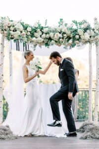 Birch Chuppah or 4 post wedding canopy for ceremony structure 