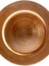 Shiny Copper Charger Plate