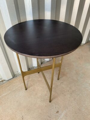 Black and Brass accent table