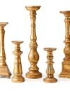Gold Chunky Candlestick Set of 5