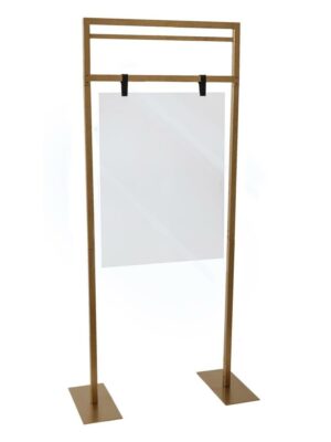 Gold Metal Sign Stand