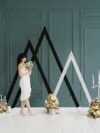 Triple Triangle Wooden Backdrop