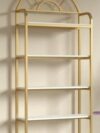 Gold and White Etagere