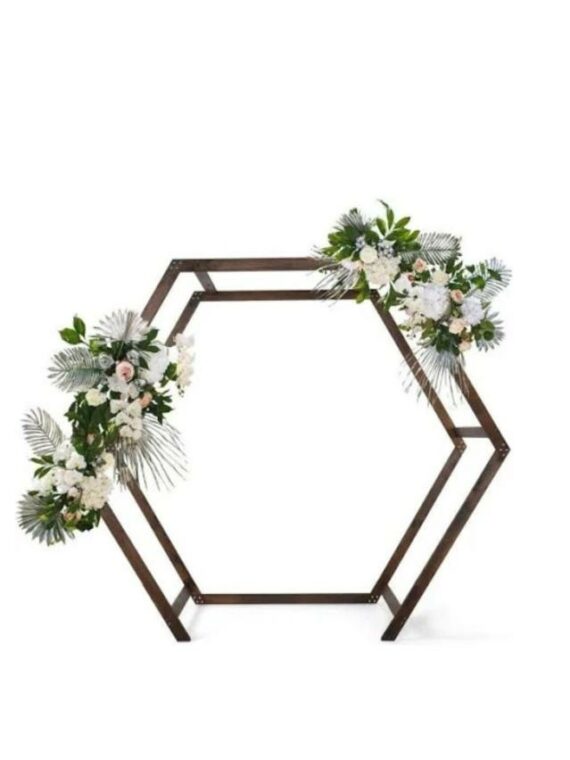 Wedding Arch - Wooden Double Hexagon