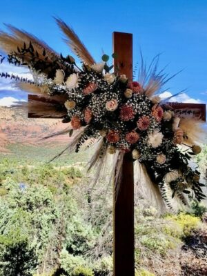 WOODEN CROSS "ARCH"