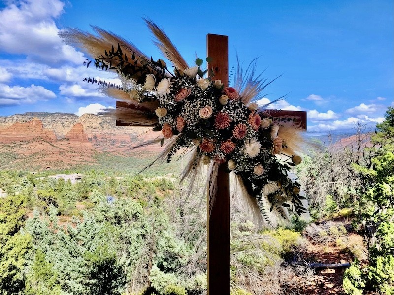 WOODEN CROSS "ARCH"