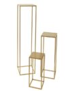 gold metal stand