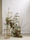 gold metal stand