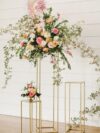gold metal stand