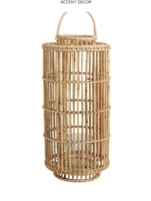 Large bamboo & rattan lantern