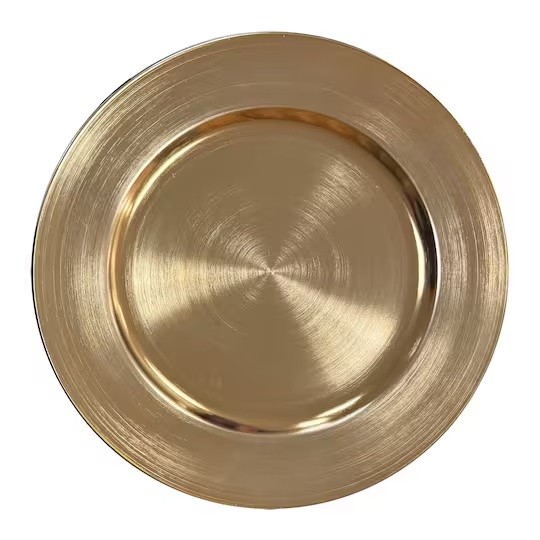 Charger Plate - Gold Melamine