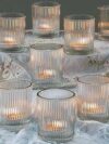 Votive - Clear Striped Motif