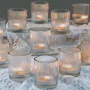 Votive - Clear Striped Motif