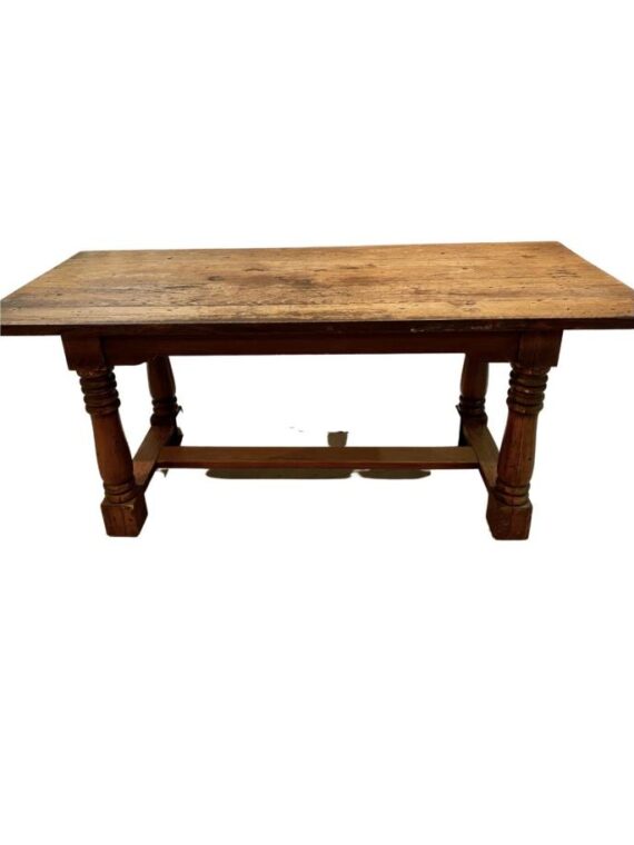 Rustic wood 6ft farm table