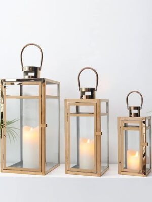 Lantern Set of 3 - Copper